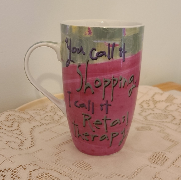 Shopaholic Mug Coffee Tea Joyce Shelton - Picture 1 of 6